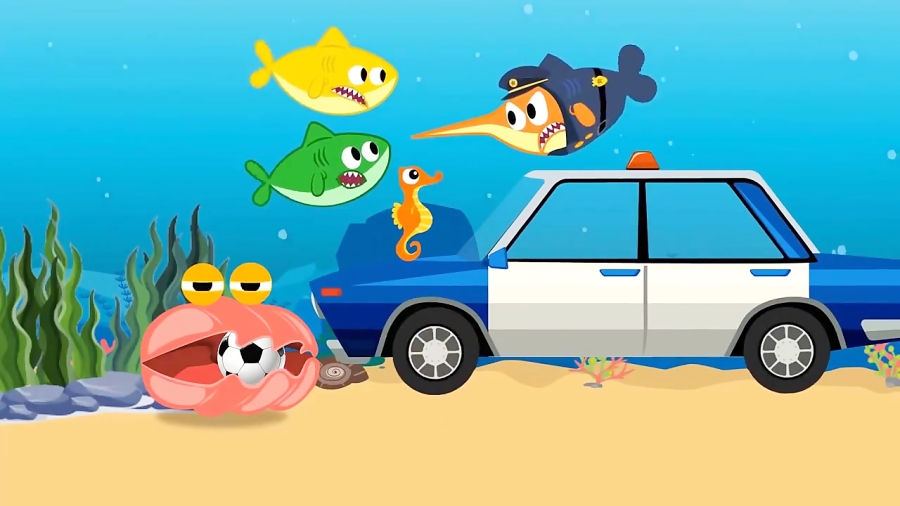 کارتون کوسه کوچولو - آموزش زبان انگلیسی برای کودکان - اپیزود 3